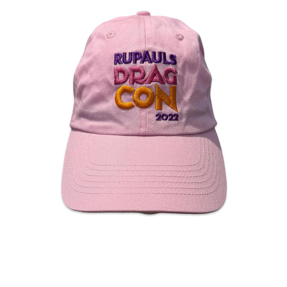 Rupauls DragCon Hat Strap Back Pink Embroidered All Star 2022 Mens Pride LBGQ